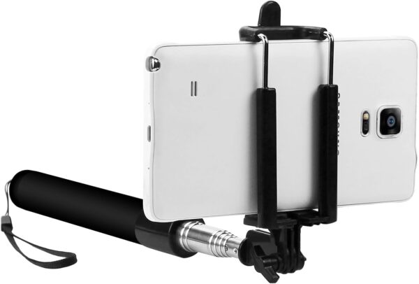 Self-Portrait Stick: Cellet Premium Selfie Stick Extendable and Adjustable Compatible to Apple iPhone 15, 15 Plus, 15 Pro, 15 Pro Max, Galaxy S24, S24+, S24 Ultra and More - Image 2