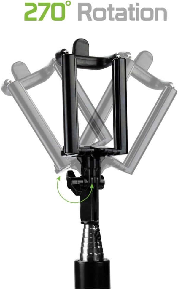 Self-Portrait Stick: Cellet Premium Selfie Stick Extendable and Adjustable Compatible to Apple iPhone 15, 15 Plus, 15 Pro, 15 Pro Max, Galaxy S24, S24+, S24 Ultra and More - Image 6