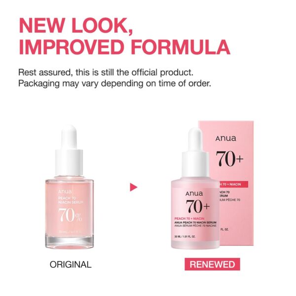 Anua Peach 70 Niacinamide Serum 30ml / brightening hydrating face serum/daily clean beauty (1.01 fl. oz.) - Image 2