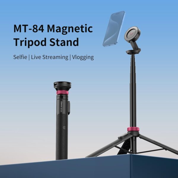 Ulanzi MT-84 Phone Tripod, 61" Magnetic Selfie Stick With Remote for iPhone 15/14/13/12 Series, Extendable Cell Phone Stand, Portable iPhone Holder for Selfie/Photo/Live/Vlog - Image 8