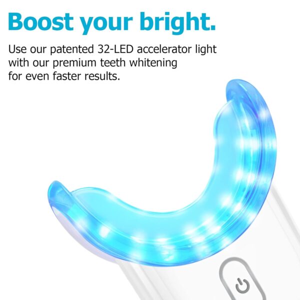 Teeth Whitening Kit Gel Pen Strips - Ollm Specially Formulated for Sensitive Teeth, Gum, Braces Care 32X LED Light Tooth Whitener, Professional Oral Beauty Products Dental Tools 2 Mouth Trays - Image 4