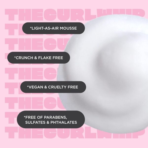 Cake Beauty Whipped Curl Defining & Volumizing Mousse – Aloe Vera Vitamin E for Flexible Hold - Vegan No Heat Curls Wavy Curly Hair Sulfate Cruelty Free Products For Women - Image 5