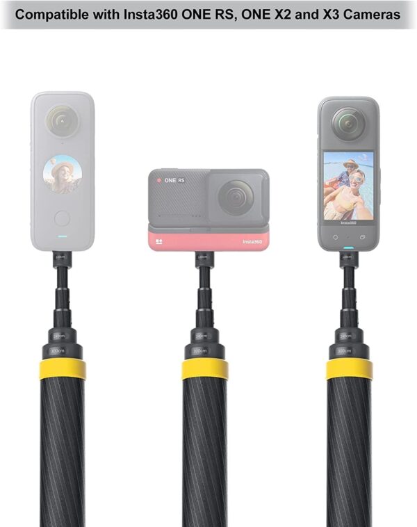 Insta360 3m Extended Selfie Stick for X3, ONE RS/X2/R/X, and ONE (14 to 118") - Image 3