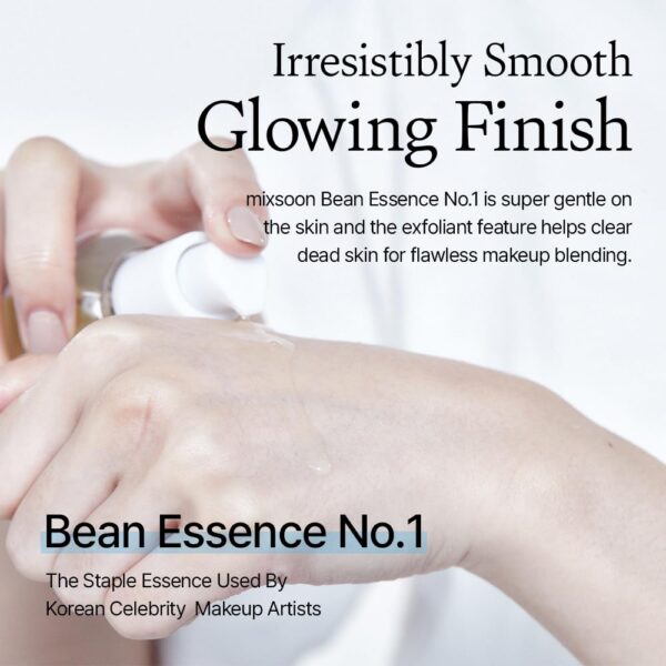 mixsoon Bean Essence Exfoliating Hydrating Korean Skin Care Glass skin Hyaluronic Acid Serum (1.6 Fl Oz (Pack of 1)) - Image 2