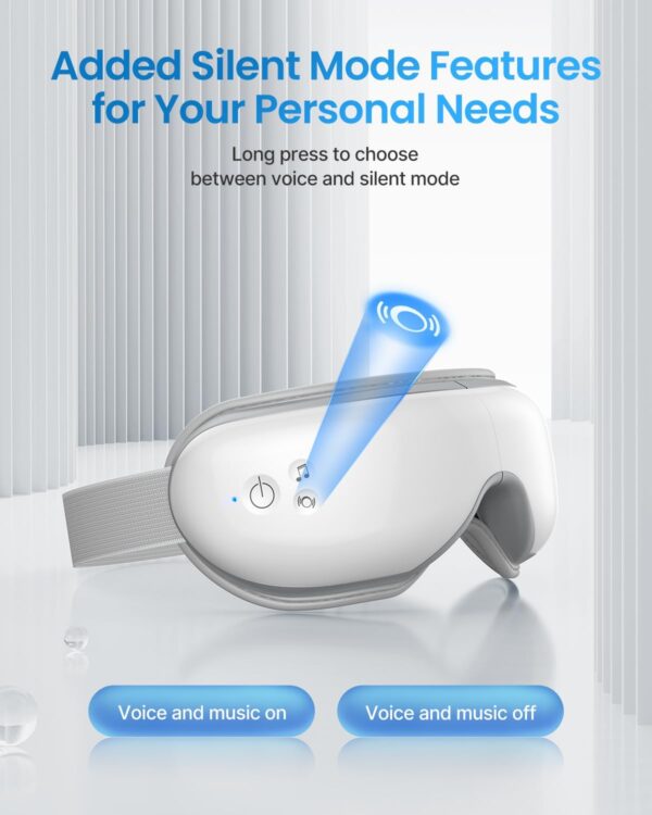 RENPHO Eyeris 1 Eye Massager with Heat, Mothers Day Birthday Gifts for Mom Dad Women Men Her Him, FSA HSA Eligible Eye Care, Smart Eye Mask for Relax Eye, Reduce Eye Strain - Image 7