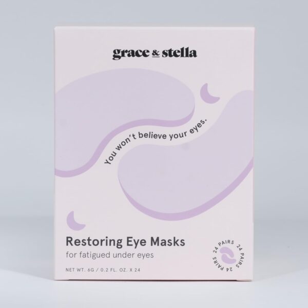 grace & stella Under Eye Patches for Puffy Eyes and Dark Circles (Retinol, 24 Pairs) Restoring Gel Under Eye Masks with Hyaluronic Acid - Vegan Cruelty-Free Skincare Birthday Gifts for Women - Image 8