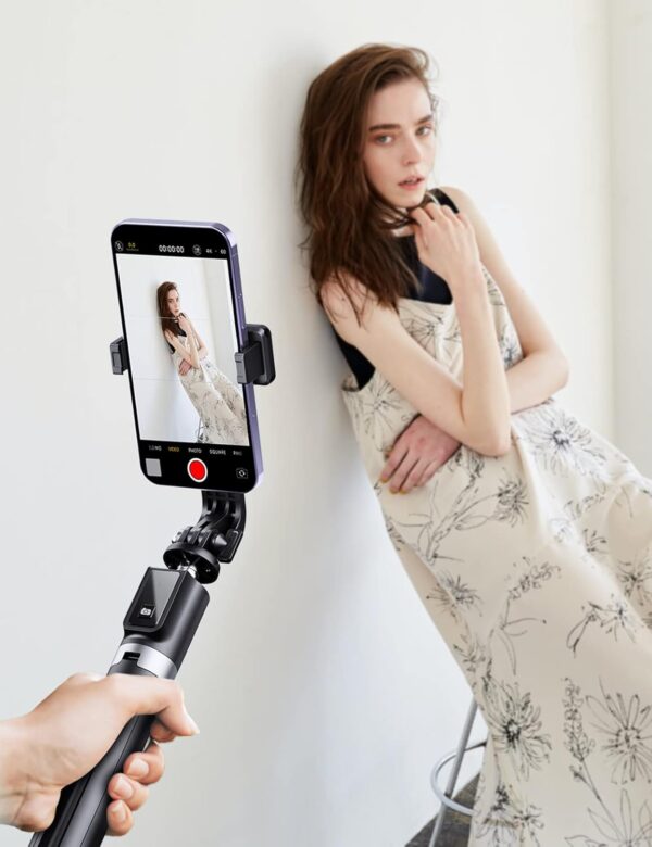 Selfie Stick Phone Tripod with Remote, Portable Extendable Selfie Stick for Cell Phone Wireless Tripod Stand for Cell Phone Compatible with iPhone 16 15 14 13 Pro Max Android Phone - Image 8