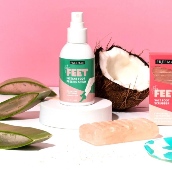 Freeman Flirty Feet Instant Foot Peeling Spray, Exfoliating Foot Mask For Summer, Moisturizing & Smooth Dry, Cracked Heels, Remove Dead Skin Quickly, Cruelty-Free & Vegan, 4 fl.oz./ 118 ml Bottle - Image 6