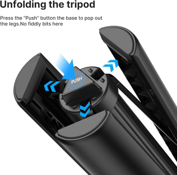 59in Invisible Selfie Stick Tripod for Insta360 X4/GO 3/X3/ONE RS/ONE X2/ONE X/GO 2/ONE R/ONE - ULANZI TT52 Extension Pole Selfie Stick Handle Grip Adjustable Waterproof for GoPro DJI and More - Image 5
