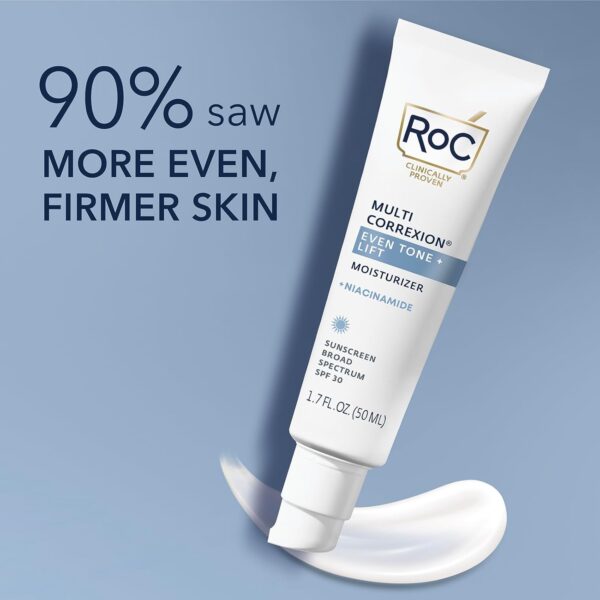 RoC Multi Correxion 5 in 1 Anti-Aging Daily Face Moisturizer with Broad Spectrum SPF 30 & Shea Butter, Skin Care Routine, (1.7 oz) with Night Cream Packette (Packaging May Vary) - Image 3