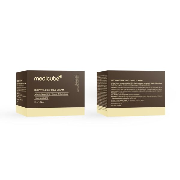 medicube Deep Vitamin C Golden Capsule Face Moisturizer - Liposome Capsules For Wrinkles, Skin Radiance - Transparent Gel for Glow Hydration - Korean Skin Care 1.94 oz - Image 6
