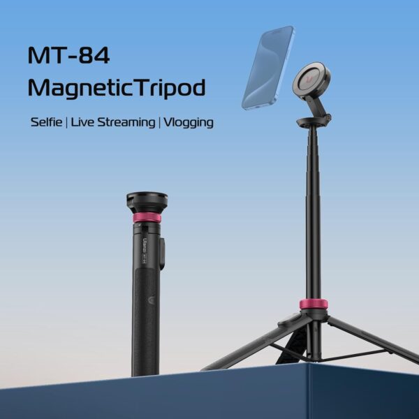 ULANZI 61'' Magnetic Selfie Stick Phone Tripod with Wireless Remote, Extendable Cell Phone Tripod Stand, Compatible with MagSafe, Cellphone Tripod for iPhone 16 15 14 13 12 Series and Android Phones - Image 2
