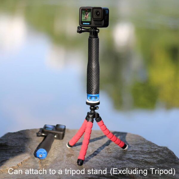 7''-23''Waterproof Pole Selfie Stick Pocket Size Underwater Handle Grip Monopod Aluminum for Gopro Hero Session Max Insta360 AKASO DJI OSMO Digital Cameras - Image 6