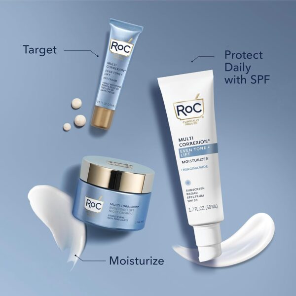 RoC Multi Correxion 5 in 1 Anti-Aging Daily Face Moisturizer with Broad Spectrum SPF 30 & Shea Butter, Skin Care Routine, (1.7 oz) with Night Cream Packette (Packaging May Vary) - Image 5