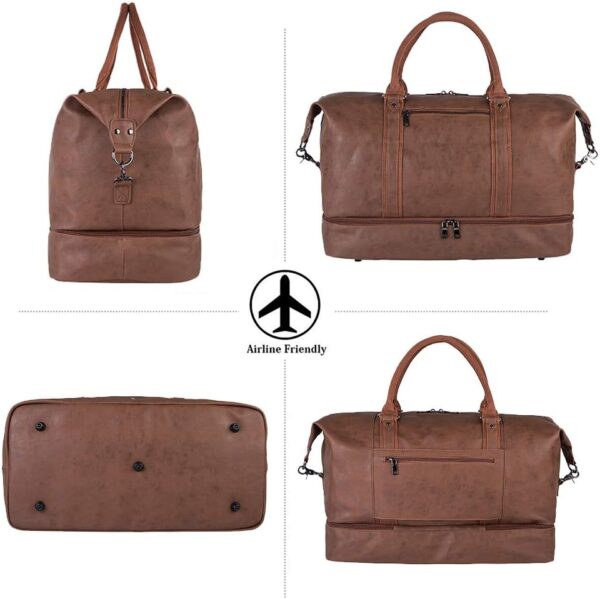 Weekender Overnight Bag Carry On Bag Travel Bag with Shoe Pouch - Image 6
