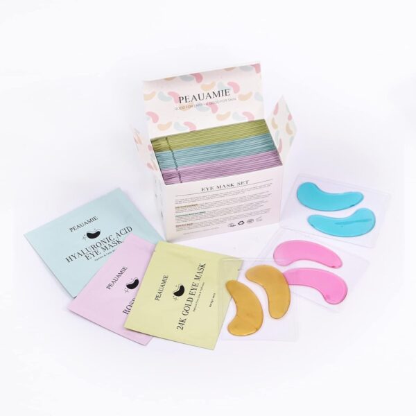 Under Eye Patches Gold and Hyaluronic Acid for puffy eyes,Rose Eye Masks for Dark Circles and Puffiness skin care Smooth Wrinkles products 30 Pairs - Image 6