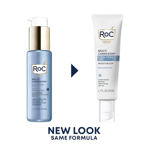 RoC Multi Correxion 5 in 1 Anti-Aging Daily Face Moisturizer with Broad Spectrum SPF 30 & Shea Butter, Skin Care Routine, (1.7 oz) with Night Cream Packette (Packaging May Vary) - Image 2