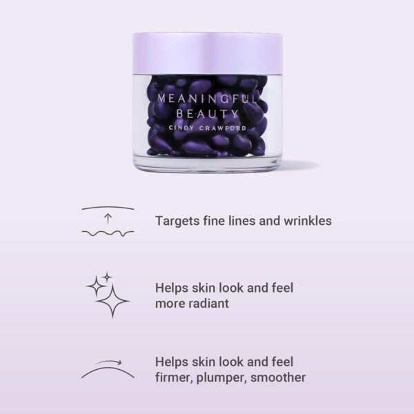 Meaningful Beauty Wrinkle Smoothing Capsules Advanced Formula With Hyaluronic Acid , 60 Count - Image 3