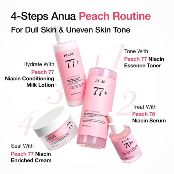 Anua Peach 70 Niacinamide Serum 30ml / brightening hydrating face serum/daily clean beauty (1.01 fl. oz.) - Image 6