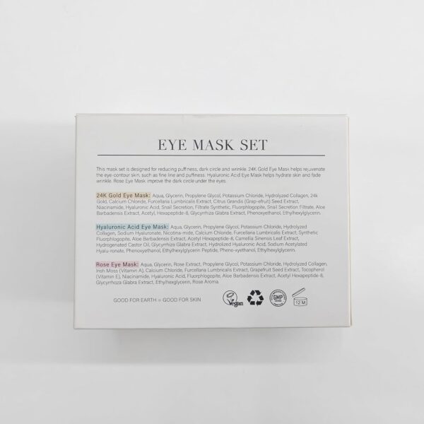 Under Eye Patches Gold and Hyaluronic Acid for puffy eyes,Rose Eye Masks for Dark Circles and Puffiness skin care Smooth Wrinkles products 30 Pairs - Image 8