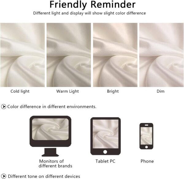Silk Pillowcase for Hair and Skin, Mulberry Silk Pillow Cases Standard Size, Anti Acne Cooling Sleep Both Sides Natural Silk Satin Pillow Covers with Hidden Zipper, Gifts for Women Men, Ash Blue - Image 8