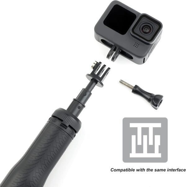 9''-27''Waterproof Selfie Stick Floating Hand Grip Tripod for GoPro Hero 13 12 11 10 9 8 7 6 5 4 3 Fusion, Max, Most Action Cameras Used as Floating Tripod, Hand Grip, Selfie Stick,Tripod Stand - Image 5