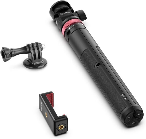 57.48 inch Extendable Selfie Stick Phone Tripod for Action Camera w Smartphone Clamp Extension Pole, for GoPro for Sony Canon Vlogging Cams for iPhone 14 13 Pro Max ULANZI MT-71 - Image 6