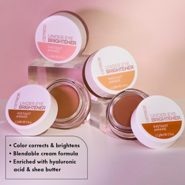 Catrice | Under Eye Brightener | Conceal & Brighten Dark Circles | With Hyaluronic Acid & Shea Butter | Vegan, Cruelty Free & Paraben Free (010 | Light Rose) - Image 6