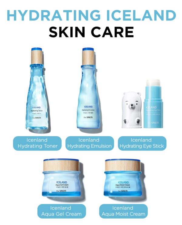 The SAEM Iceland Hydrating Eye Stick 0.24oz - Cooling Eye Balm for Dark Circles and Puffiness – Under Eye Treatment - Reduce Wrinkles and Moisturizing - Minimize Dark & Puffy Eyes - Aqua Scent - Image 7