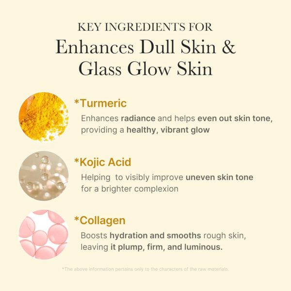 medicube Kojic Acid Turmeric Overnight Wrapping Peel Off Mask - Nourishes dull, uneven skin with hydrolyzed collagen for glowing skin and skin firmnes. Korean skincare, 2.53 fl. oz. - Image 5