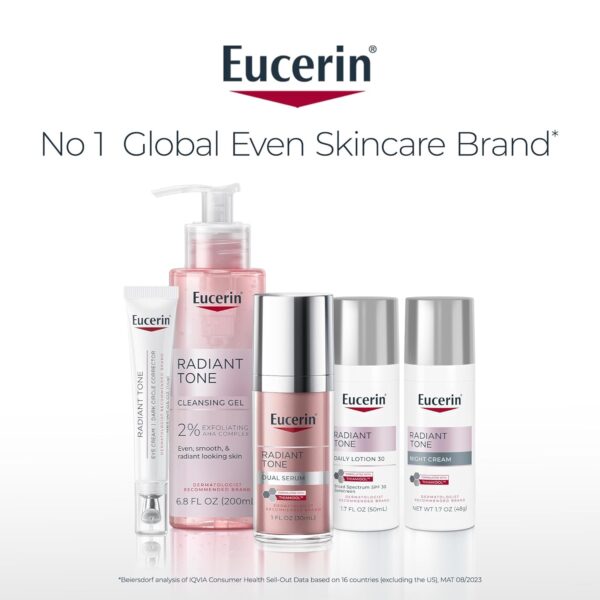 Eucerin Radiant Tone Dual Serum Dark Spot Corrector, Dark Spot Serum with Thiamidol and Hyaluronic Acid, Helps Visibly Reduce the Look of Persistent Dark Spots, 1 Fl Oz Bottle - Image 12
