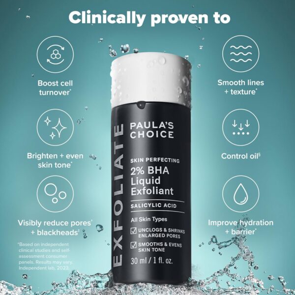 Paula's Choice SKIN PERFECTING 2% BHA Liquid Salicylic Acid Exfoliant-Facial Exfoliant for Blackheads, Enlarged Pores, Wrinkles & Fine Lines - Image 2