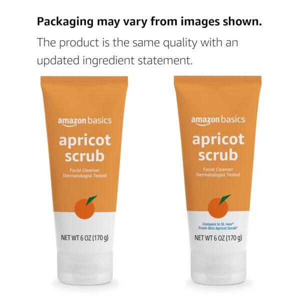 Amazon Basics Apricot Scrub Facial Cleanser, 6 Ounce (Previously Solimo) - Image 2