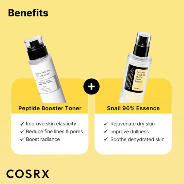 COSRX Snail Mucin 96% Peptide Booster Set - Amazon Exclusive - Korean Skin Care, Gift Sets, Skin Care Sets for Women, Advanced Snail Mucin Serum, Face Serum - Image 5