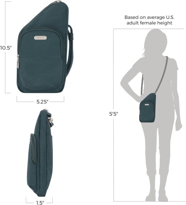Travelon: Essentials - Anti-Theft - Compact Crossbody Bag - Peacock - Image 2