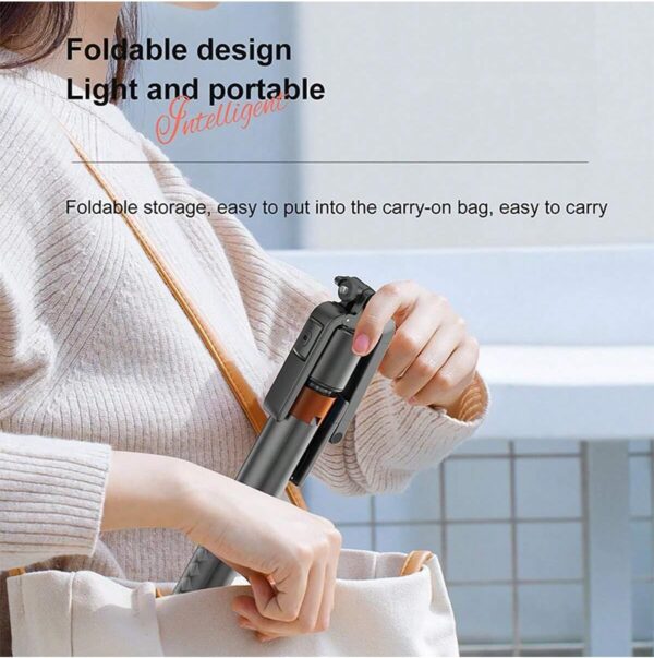 Auto Face Tracking Phone Holder, 360° Rotation Phone Tripod with Wireless Remote and Phone Holder, Selfie Stick Tripod for iPhone、Android Phone, Applied to YouTube, Vlog/TIK Tok - Image 5