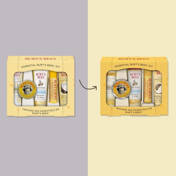 Burt's Bees Gifts Ideas - Essential Everyday Beauty Set, 5 Travel Size Products - Deep Cleansing Cream, Hand Salve, Body Lotion, Foot Cream and Lip Balm - Image 2