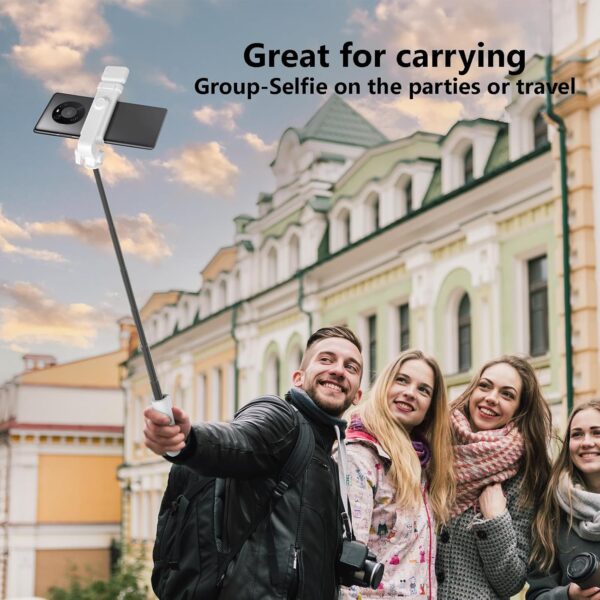 Selfie Stick Tripod, 40 in Retractable Tripod for iPhone with Wireless Remote Control & Light, Portable Phone Tripod for Photograph, Live Streaming, Video Recording, Compatible with All Cellphones - Image 5