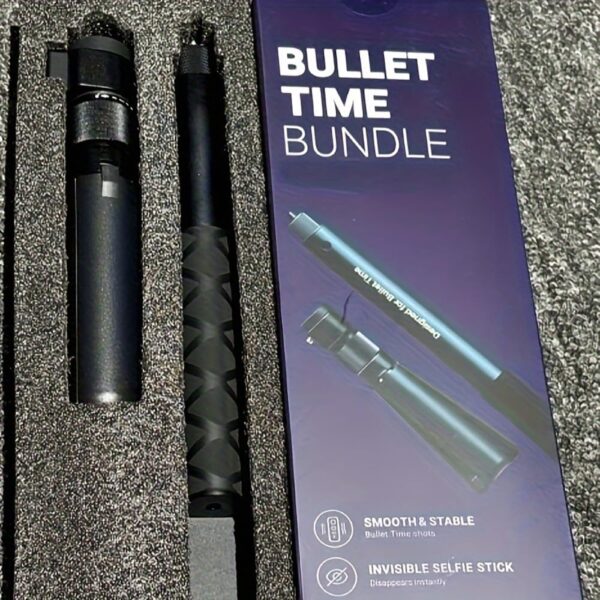 Bullet Time Bundle Handle Tripod Rotating Grip with Invisible Selfie Stick for Insta 360 x4/x3 DJI Pocket 3 Gopro UniversalAction Camera (47inches Set) - Image 9