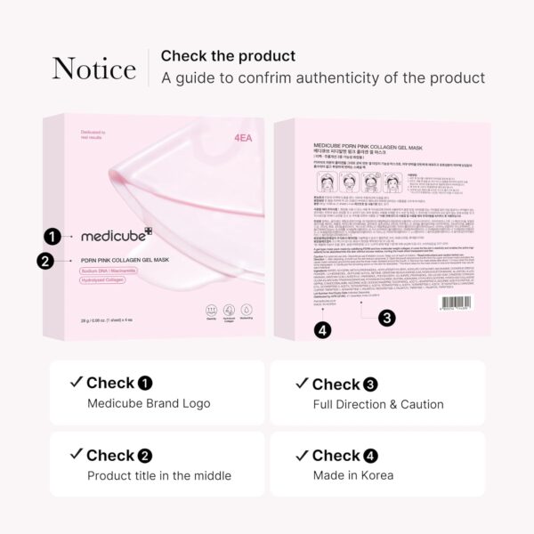 medicube Salmon DNA PDRN pink collagen jelly gel mask | overnight face mask for glass glow skin- elasticity, hydrating, firming and moisturizing | korean skincare, 28g, 4ea - Image 2