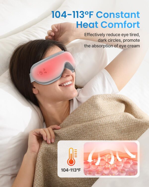 RENPHO Eyeris 1 Eye Massager with Heat, Mothers Day Birthday Gifts for Mom Dad Women Men Her Him, FSA HSA Eligible Eye Care, Smart Eye Mask for Relax Eye, Reduce Eye Strain - Image 4