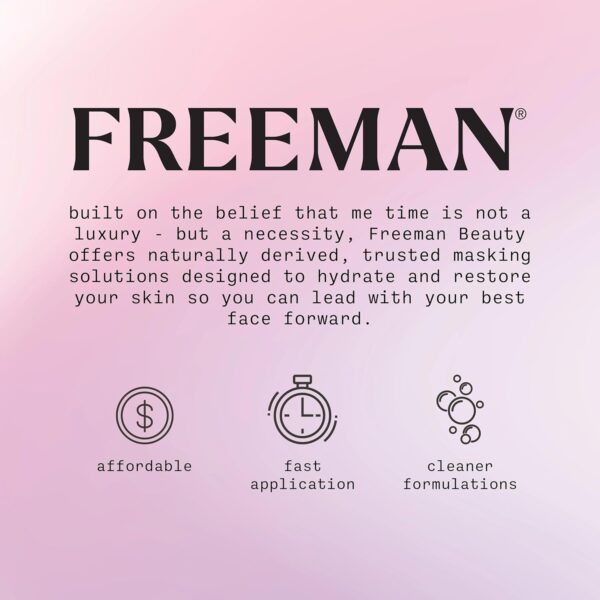 Freeman Exotic Blends Facial Mask 4 Piece Set, Peel-Off & Jelly Masks, Cleansing, Pore-Clearing & Hydrating Facial Masks, For All Skin Types, Includes Silicone Mask Brush, Vegan & Cruelty-Free - Image 21