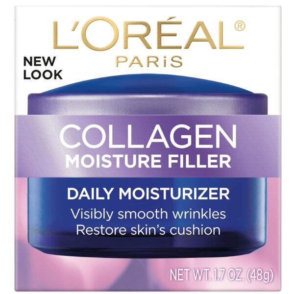 L’Oréal Paris Collagen Daily Face Moisturizer, Reduce Wrinkles, Face Cream 1.7 oz - Image 2