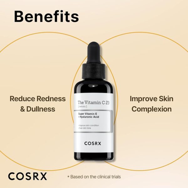 COSRX Pure Vitamin C 23% Serum with Vitamin E & Hyaluronic Acid, Brightening & Hydrating Facial Serum for Fine Lines, Uneven Skin Tone & Dull Skin, 0.7oz/20g, Korean Skin Care - Image 7