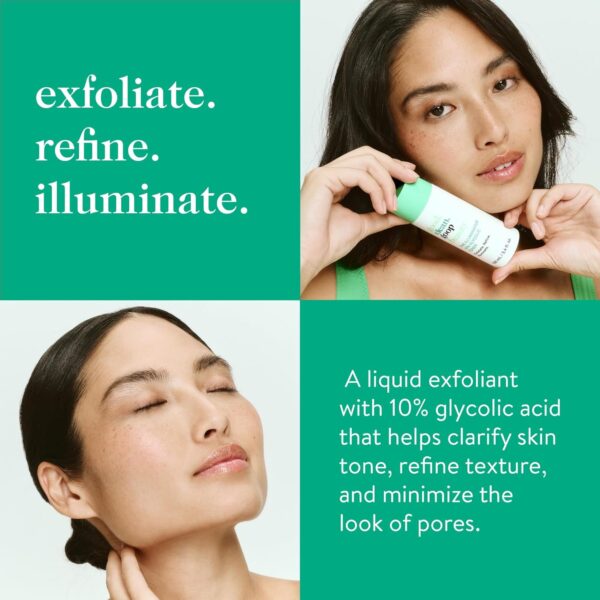 good.clean.goop Beauty The Illuminator 10% Glycolic Toner | Correct Texture and Minimize Pores | Glycolic Acid, Black Tea Ferment, & Snow Mushroom Extract | Helps Even Skin Tone | Vegan | 3.4 Fl oz - Image 2