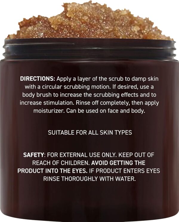 Brooklyn Botany Brown Sugar Body Scrub - Moisturizing and Exfoliating Body, Face, Hand, Foot Scrub - Fights Acne, Fine Lines & Wrinkles, Great Gifts For Women & Men - 10 oz - Image 2
