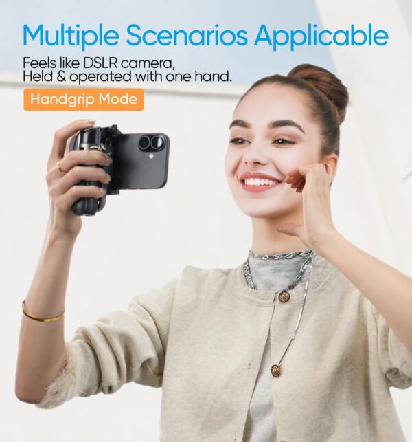 MAGIC JOHN Phone Tripod, Portable Selfie Stick, Pocket Size Selfie Stick for iphone, Selfie Stick with Wireless Detachable Remote Control & 2 Fill Light for Photograph, Live Streaming, Video Recording - Image 4