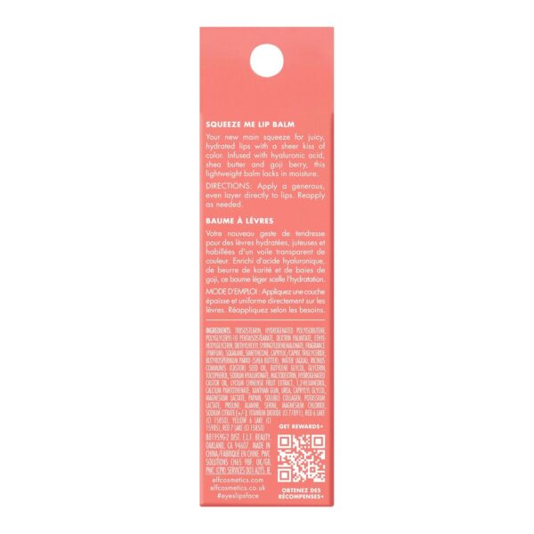 e.l.f. Squeeze Me Lip Balm, Moisturizing Lip Balm For A Sheer Tint Of Color, Infused With Hyaluronic Acid, Vegan & Cruelty-free, Strawberry - Image 6
