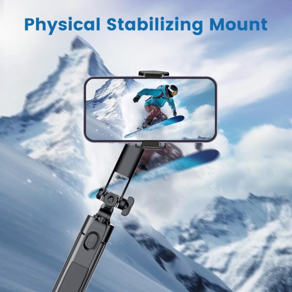 Marchpower 67'' Tripod for Cell Phone, Selfie Stick for iPhone Android with Remote and Light, Panoramic Photography Portable Travel Tripod for Video Recording/Live Streaming/Photography/Vlog - Image 6