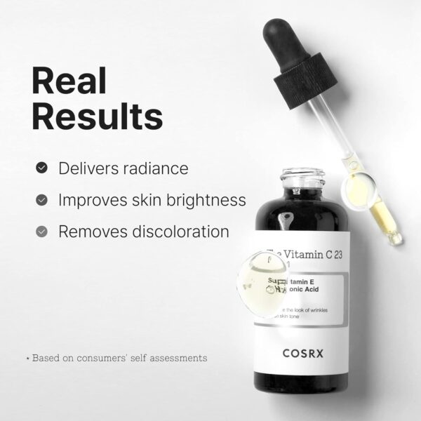 COSRX Pure Vitamin C 23% Serum with Vitamin E & Hyaluronic Acid, Brightening & Hydrating Facial Serum for Fine Lines, Uneven Skin Tone & Dull Skin, 0.7oz/20g, Korean Skin Care - Image 5